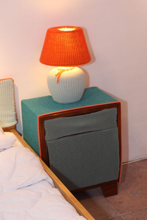 Abito by Giovanna Zanghellini. Bedside table and lamp