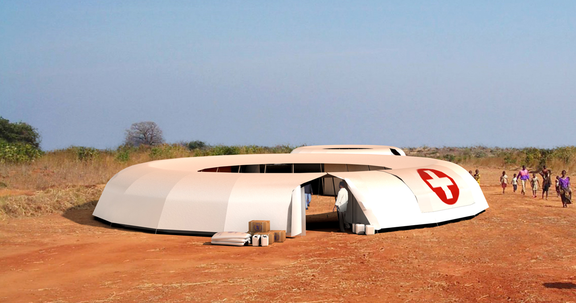 Sphere by Felix Stark, an adaptable tent system for crises regions