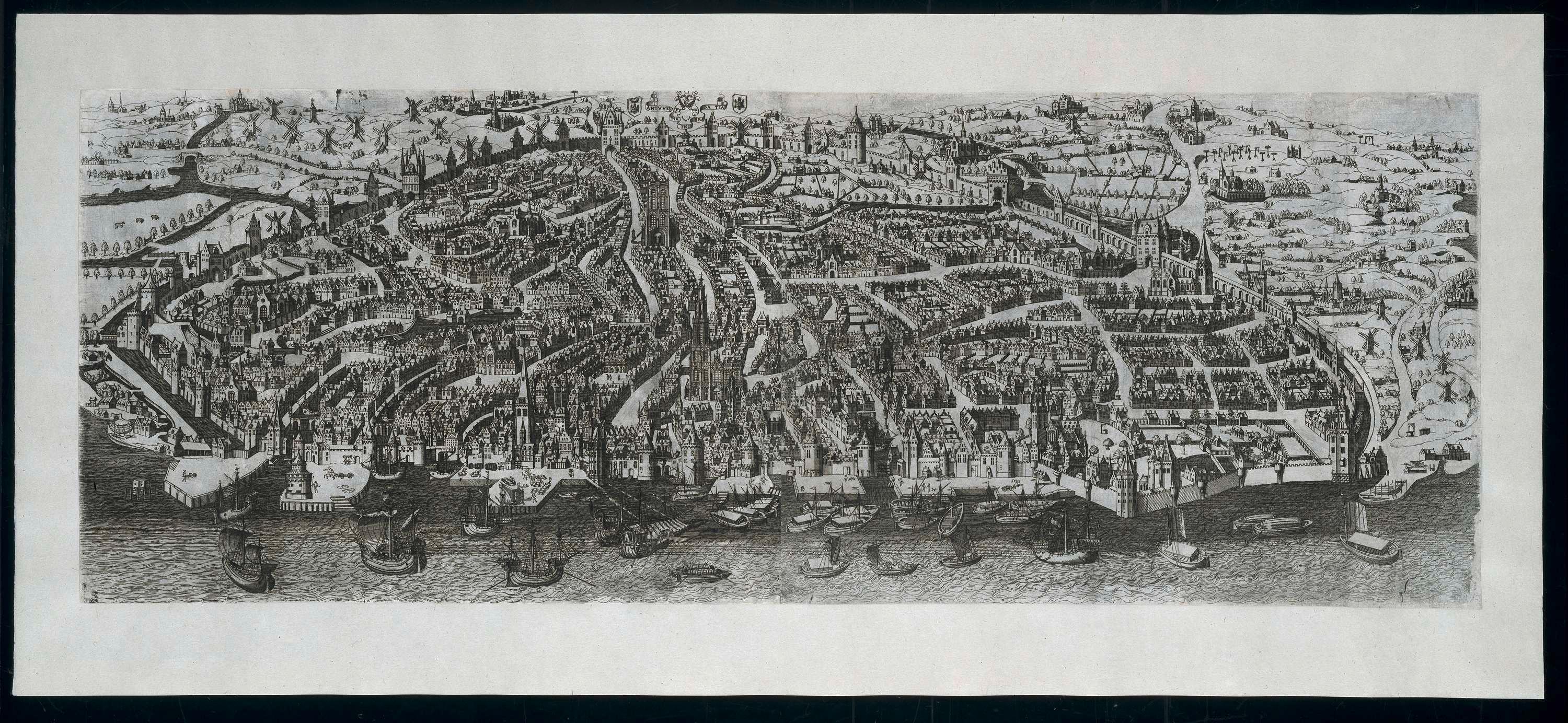 An impression of 16th century Antwerp by Gerard Horenbout (source commons.wikimedia.org)