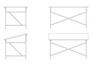 Eiermann table frame 1