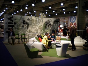 The Vitra stand in new York - smaller than the Vitra VIP area in Milan (honest!!)