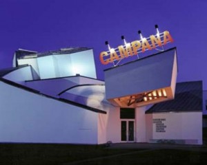 Vitra Design Museum (with advertising for the current exhibition)