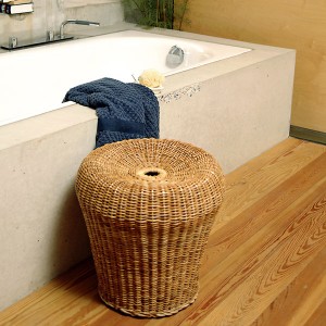 E 14 Rattan Stool by Egon Eiermann from Lampert