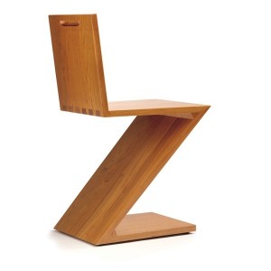 Zig-Zag chair by Rietveld through Cassina