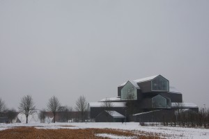 Vitrahaus next to Richard Buckminster Fuller's Dome