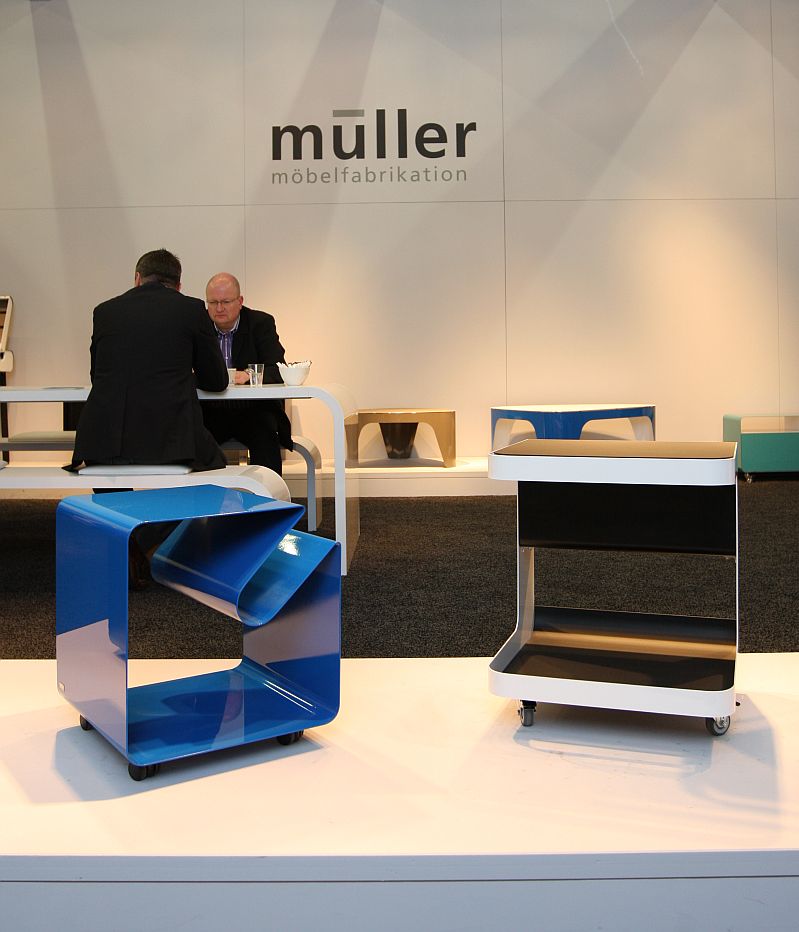 The new V44 by Delphin Design and Rw 700 by 040studio for Müller Möbelfabrikation @ IMM Cologne 2011