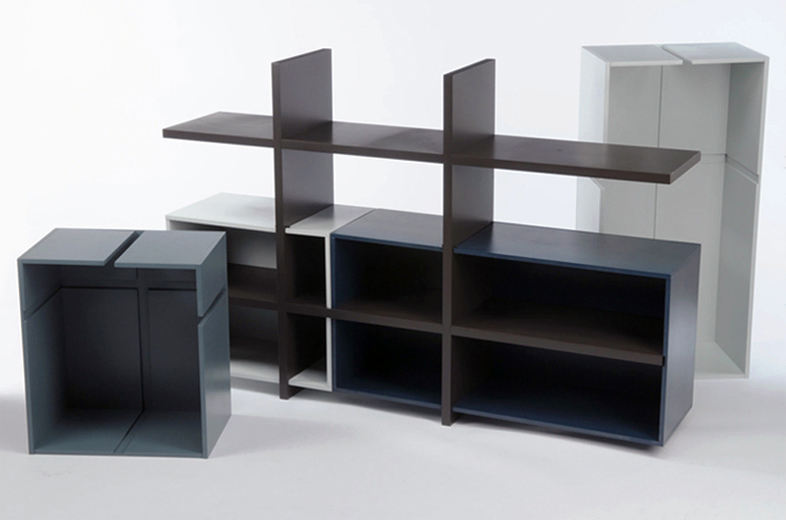 A modular shelving and storage system