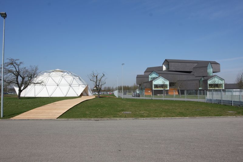 The Vitra Campus Wall. Those in West Vitra Campus enjoy modern homes, this in the east tents. Possibly.