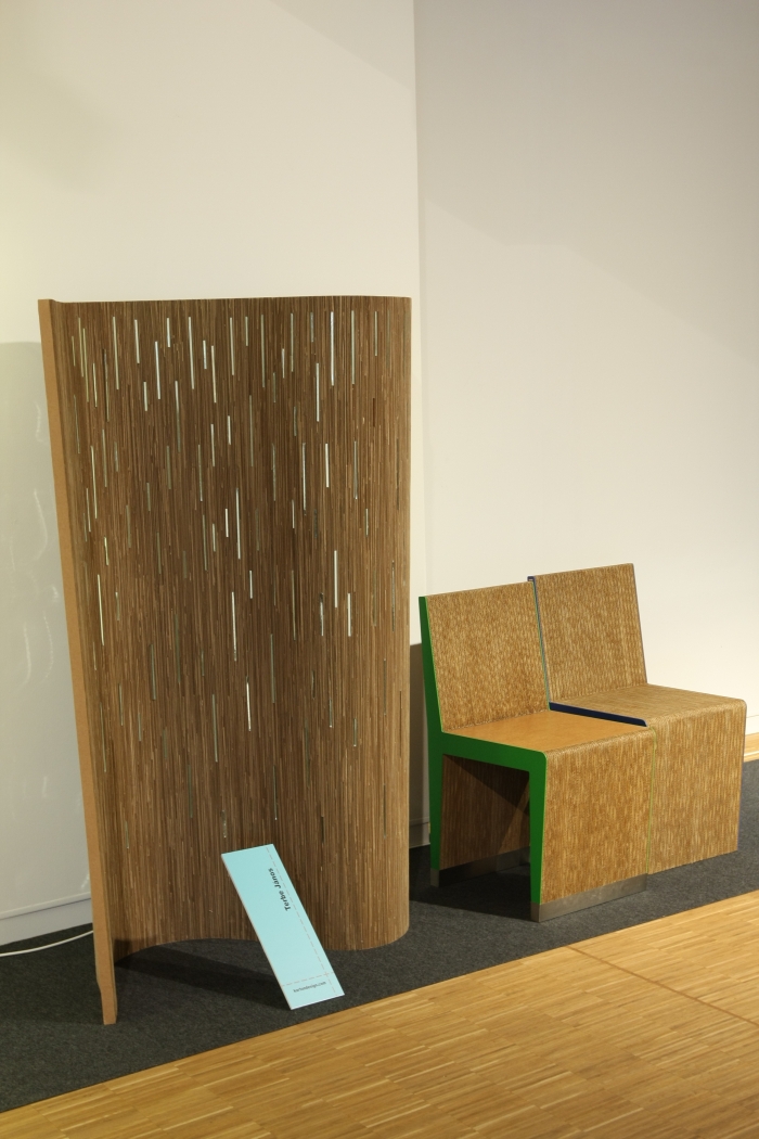 Budapest Design Week madeinhungary 2014 Cardboard Room Divider János Terbe Karton Design