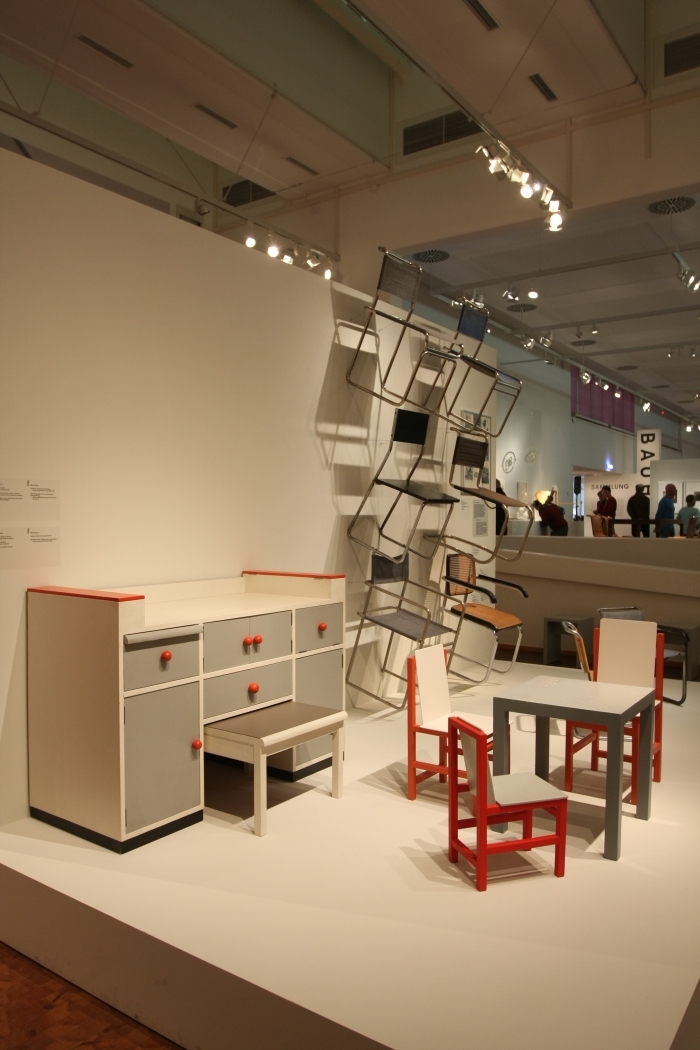 Bauhaus Archiv Berlin Sammlung Bauhaus Alma Buscher changing table 1924 Marcel Breuer tables chairs