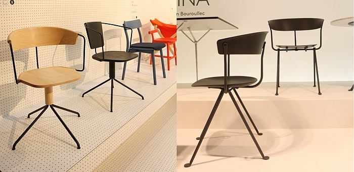 Self inspiration: The Uncino chair Mattiazzi by Ronan & Erwan Bouroullec for Mattiazzi and the Officina chair by Ronan & Erwan Bouroullec for Magis