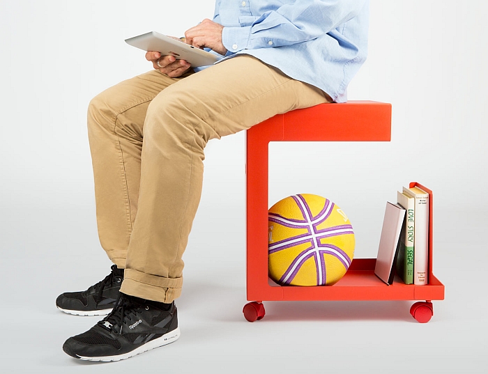 Ed Mobile Pedestal by Daniel Lorch for L and Z