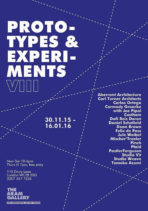 Prototypes and Experiments VIII at The Aram Gallery London, UK