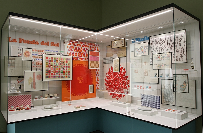 Work created for and in context of La Fonda del Sol and L'Etoile restaurants, as seen at Alexander Girard. A Designer's Universe, Vitra Design Museum