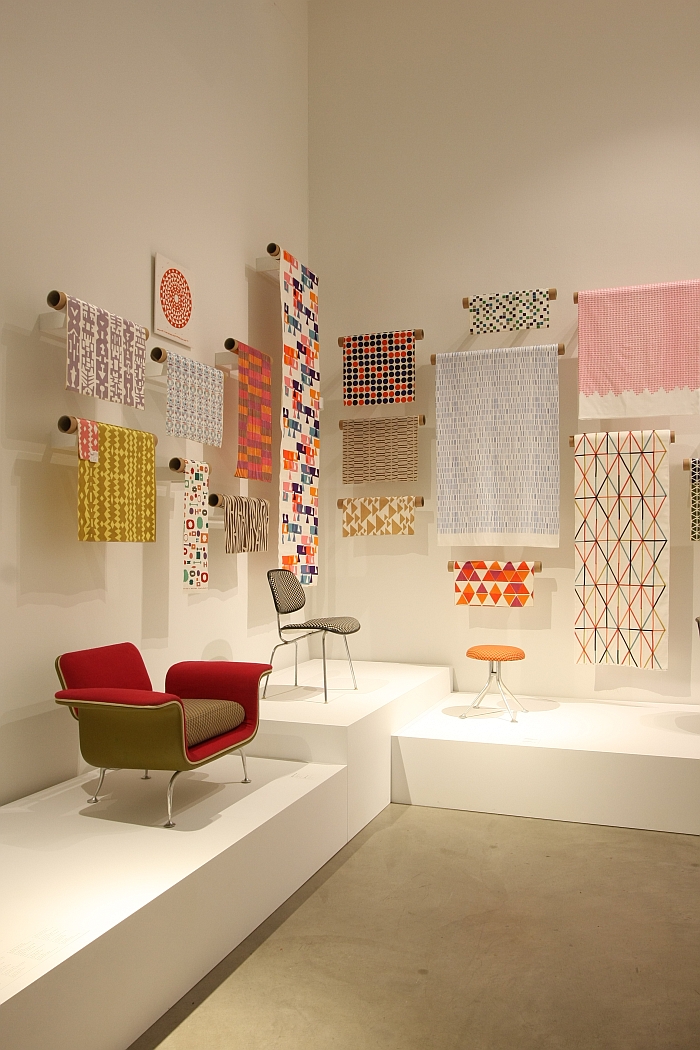 Furniture and textile designs by Alexander Girard for Herman Miller, as seen at Alexander Girard. A Designer's Universe, Vitra Design Museum