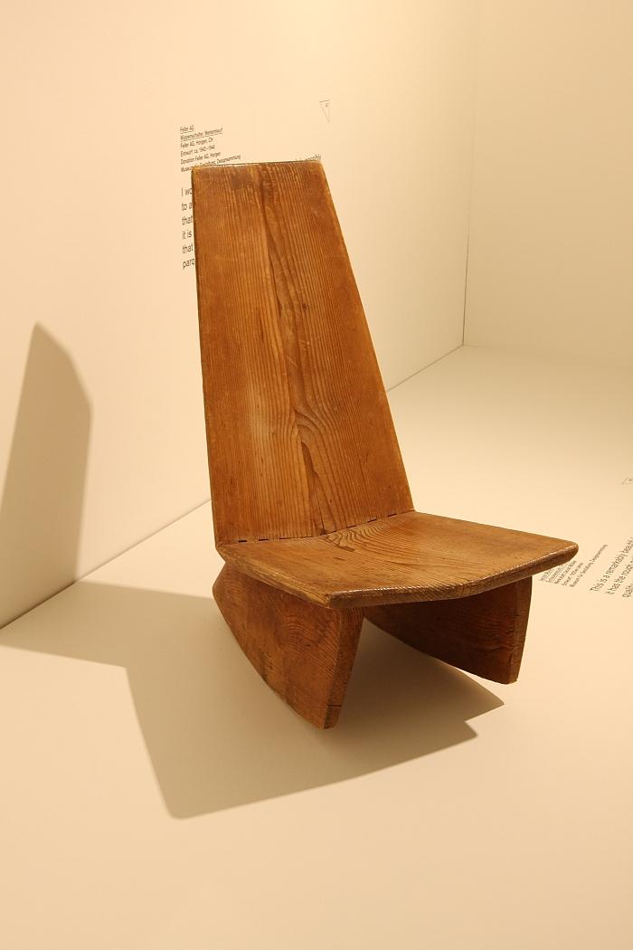 Rocking Chair by Jacob Müller, as seen at the Museum für Gestaltung Zürich