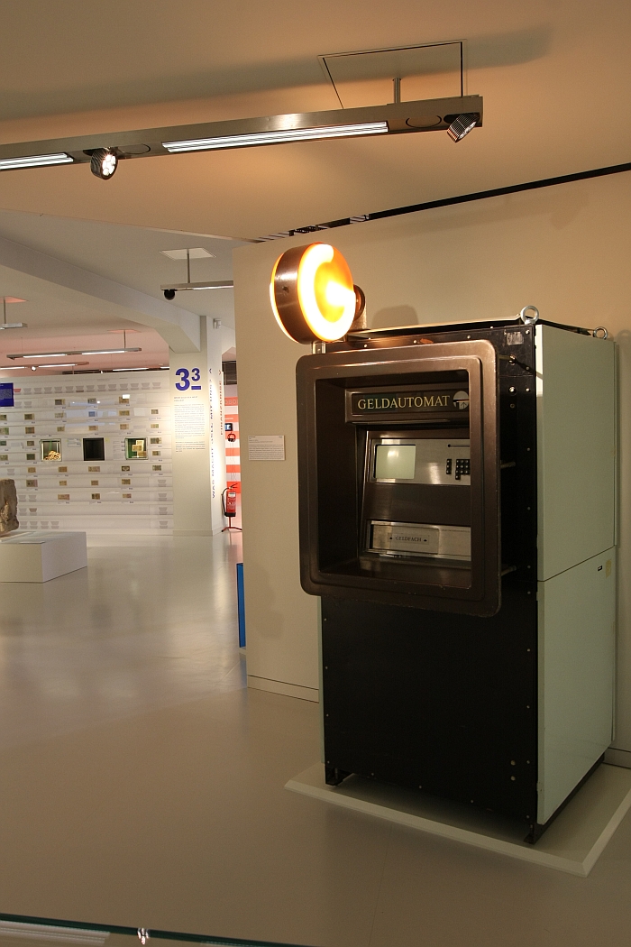 An East German era cash machine....as seen at Geld, smac – State Museum for Archaeology in Chemnitz