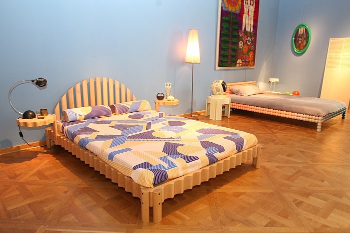 A bed by Bethan Laura Wood for Philippe Malouin, as seen at Friends + Design, Kunstgewerbemuseum Dresden