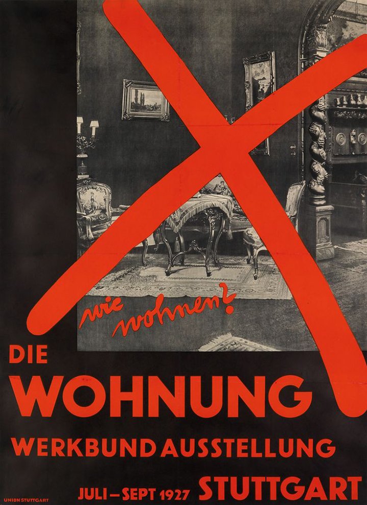 Perhaps the most famous of all "How We Should Live?" exhibitions - The 1927 Die Wohnung exhibition at the Weissenhofsiedlung Stuttgart