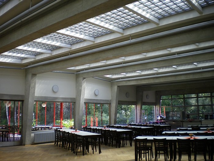 The ADGB Bundesschule in Bernau by the then "director of the so-called Dessau Bauhaus, Hannes Myer"