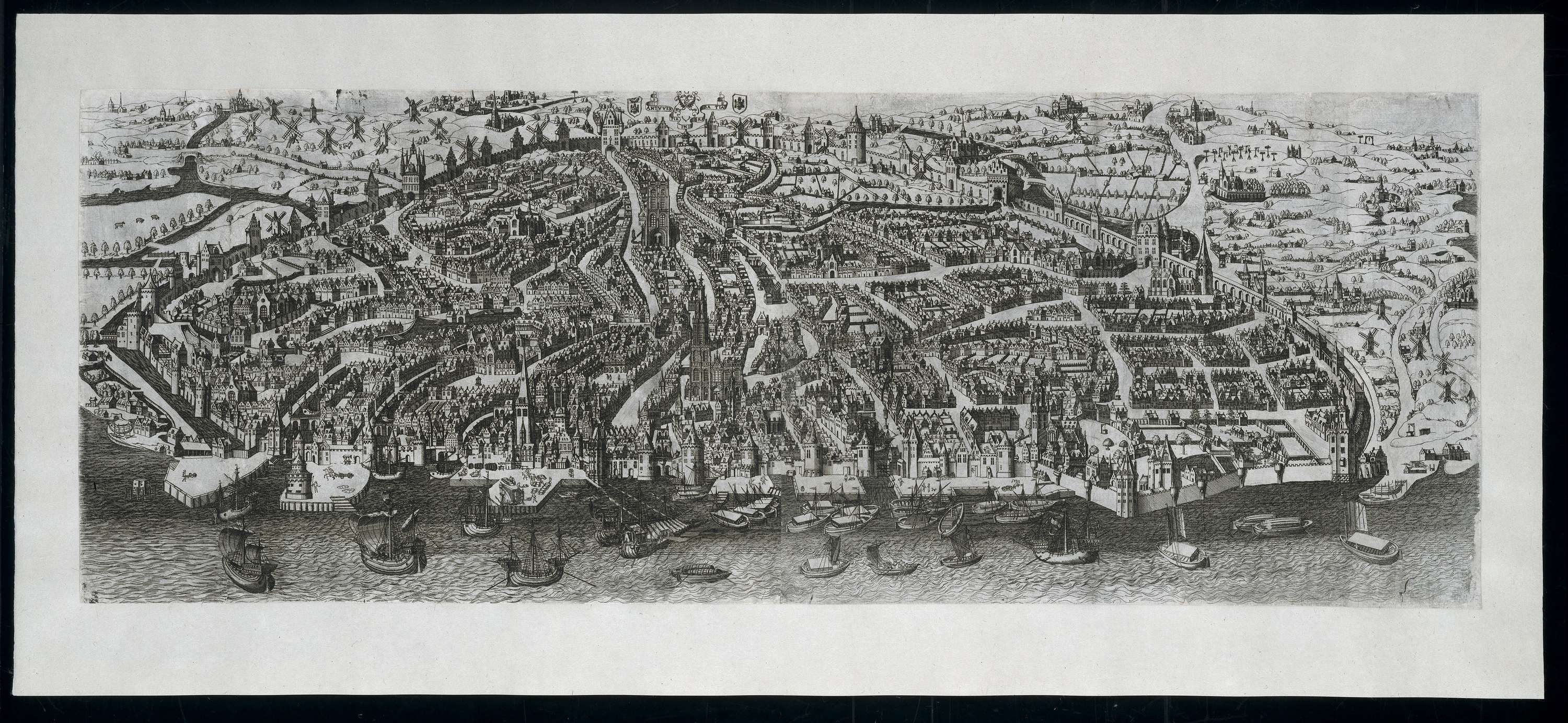 An impression of 16th century Antwerp by Gerard Horenbout (source commons.wikimedia.org)