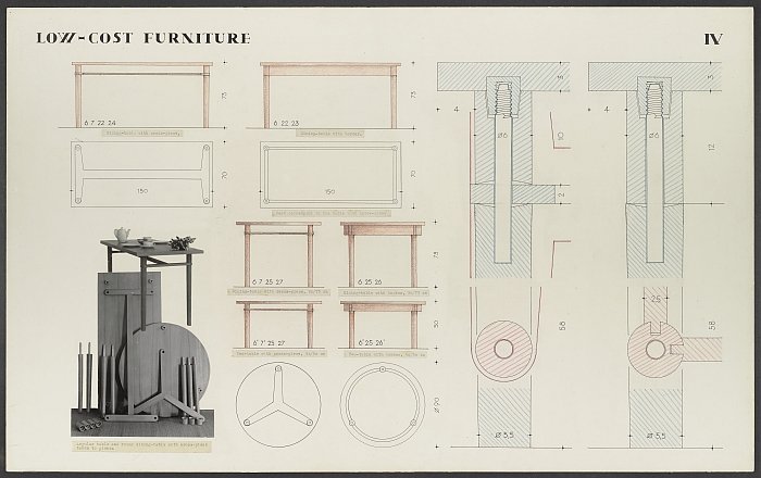 Eduard Ludwig, Montagemöbel, Presentation for the MoMA New York, Low New York, 1953 (Photo © Klassik Stiftung Weimar, Courtesy Werkbundarchiv - Museum der Dinge Berlin))