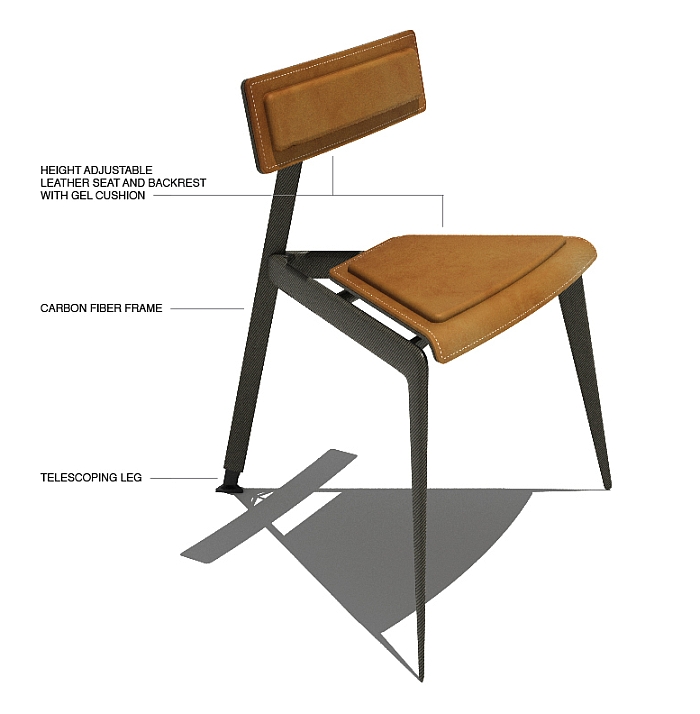 A Musician's Chair by David A. Brothers (Rendering © David A. Brothers)