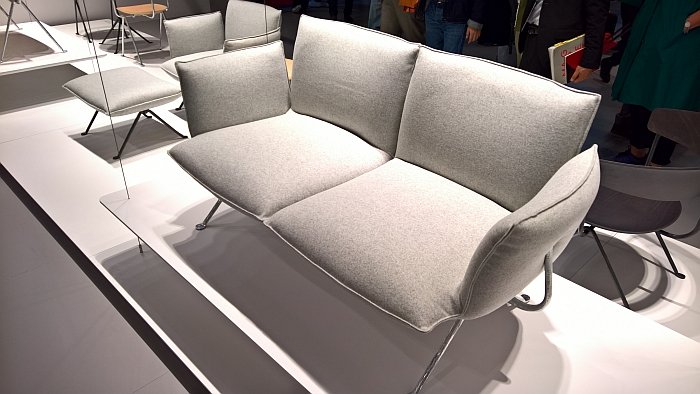 Officina 2 seater sofa by Ronan & Erwan Bouroullec for Magis, as seen at Milan Furniture Fair 2017