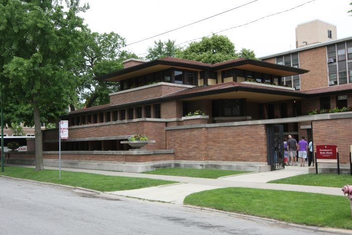 Frederick C. Robie House, Chicago by Frank Lloyd Wright, one of his so-called Prairie Houses