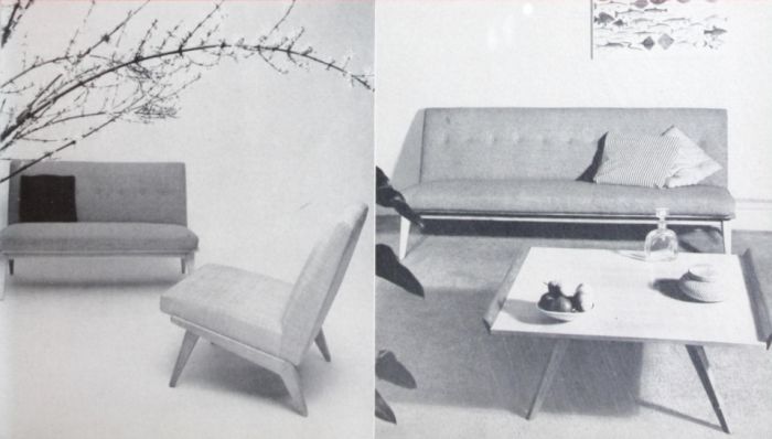 Chiar and sofas by Florence Knoll for Knoll, 1950 