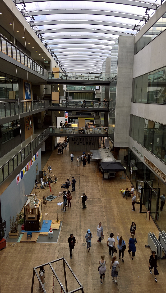 Central St Martins, London. The Granary Atrium