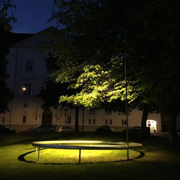 Oui by Ronan and Erwan Bouroullec Kunsthal Aarhus illuminated (Photo by and courtesy of Jacob Fabricius)