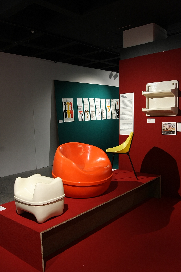 Items produced by Meurop, as seen at Panorama. A History of Modern Design in Belgium, ADAM Brussels 