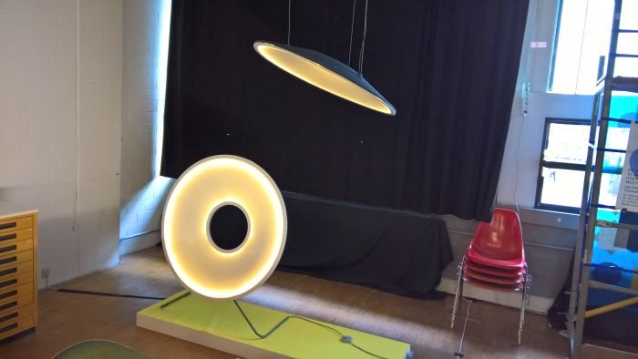 Acoustic Light by Nils Körner & Charlotte Zeht, as seen at the Akademie der Bildenden Künste Stuttgart Rundgang 2017 