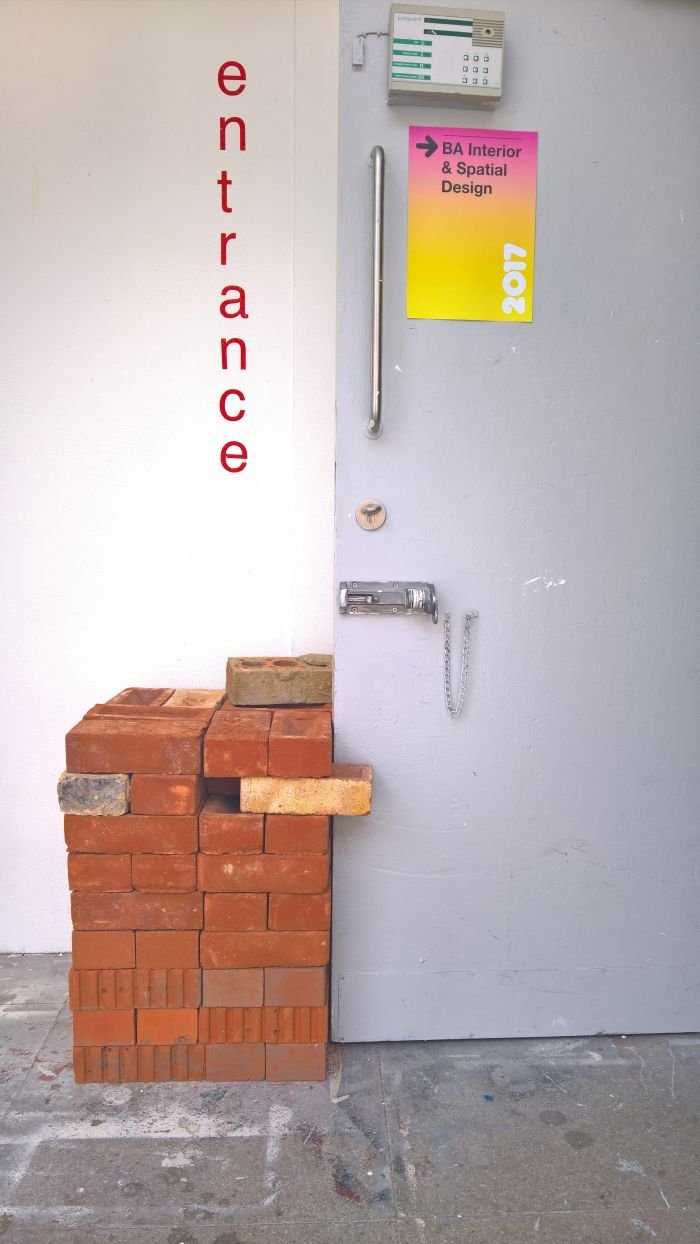 As we all know, design is a way of thinking.... a door holder, as seen at Chelsea College of Arts Summer Show