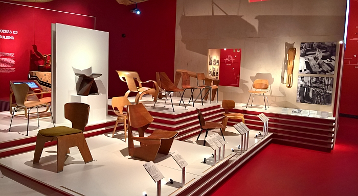 Plywood chairs, as seen at Plywood: Material of the Modern World, the V&A London