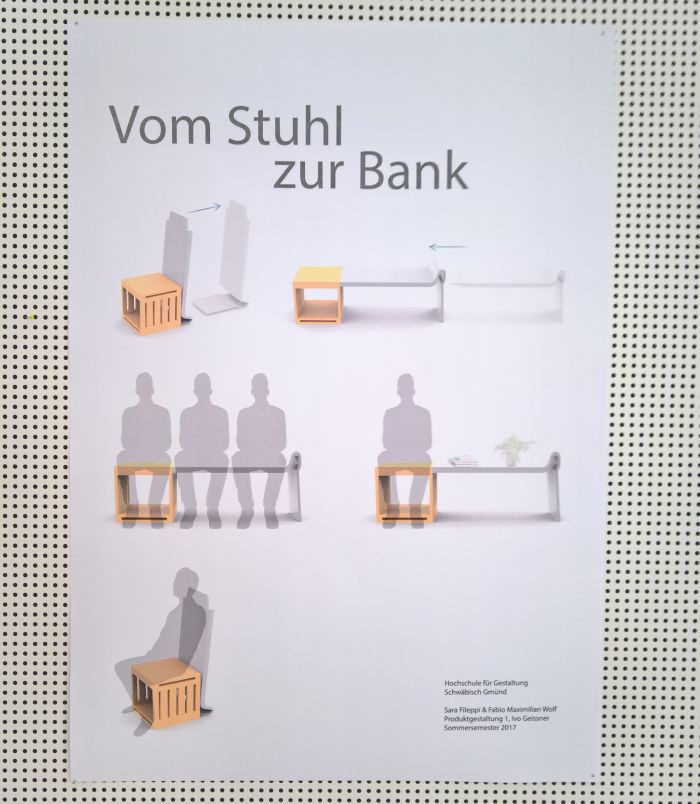 Vom Stuhl zur Bank Sara Fileppi & Fabio Maximilian Wolf ... detail