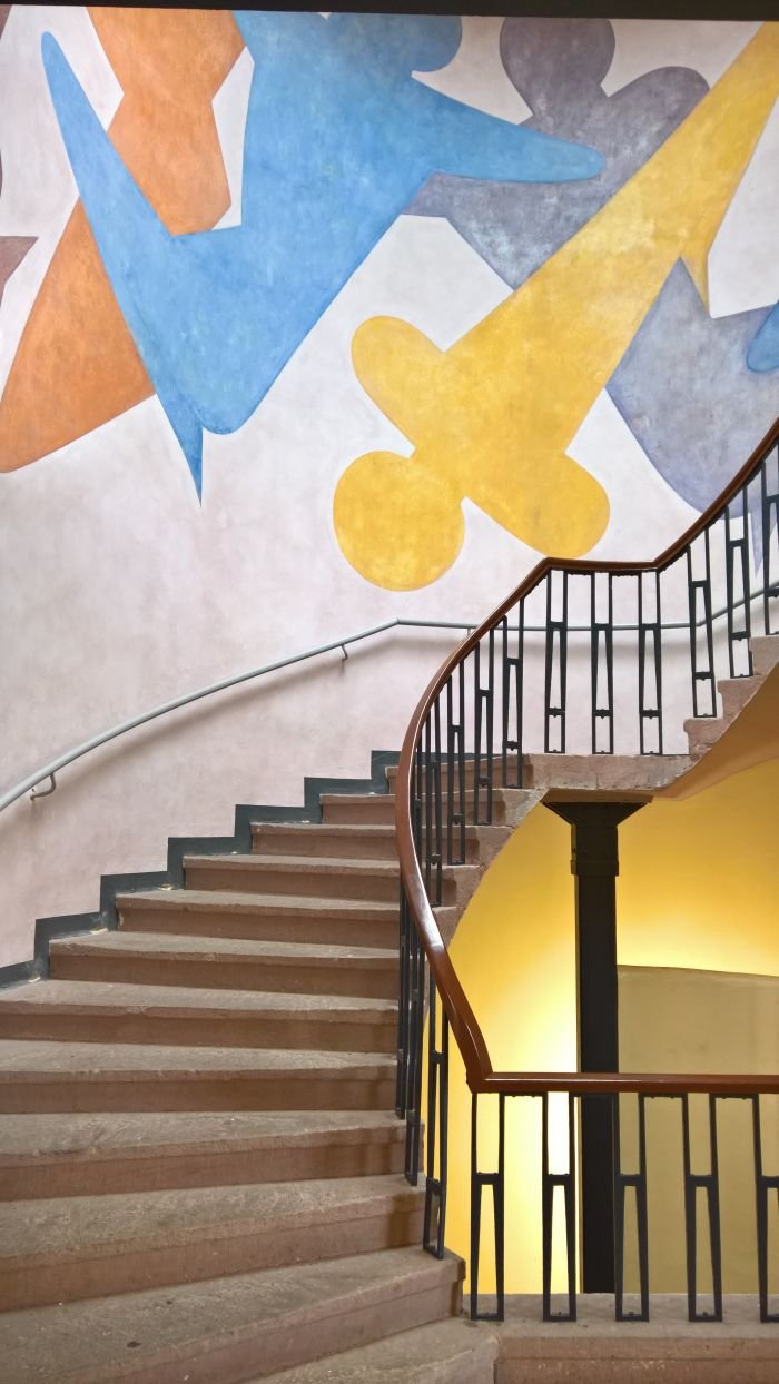 Oskar Schlemmer staircase mural, Bauhaus University Weimar