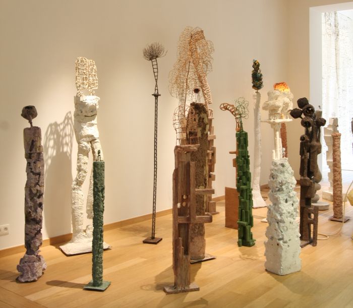 Presentation of Nacho Carbonell maquettes, as seen at Living Organisms, the Horta Museum Brussels