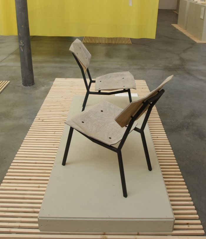 New Hybrids Newspaperwood chair by Studio Mieke Meijer, as seen at Dutch Invertuals – Happy Future, Milans 2014