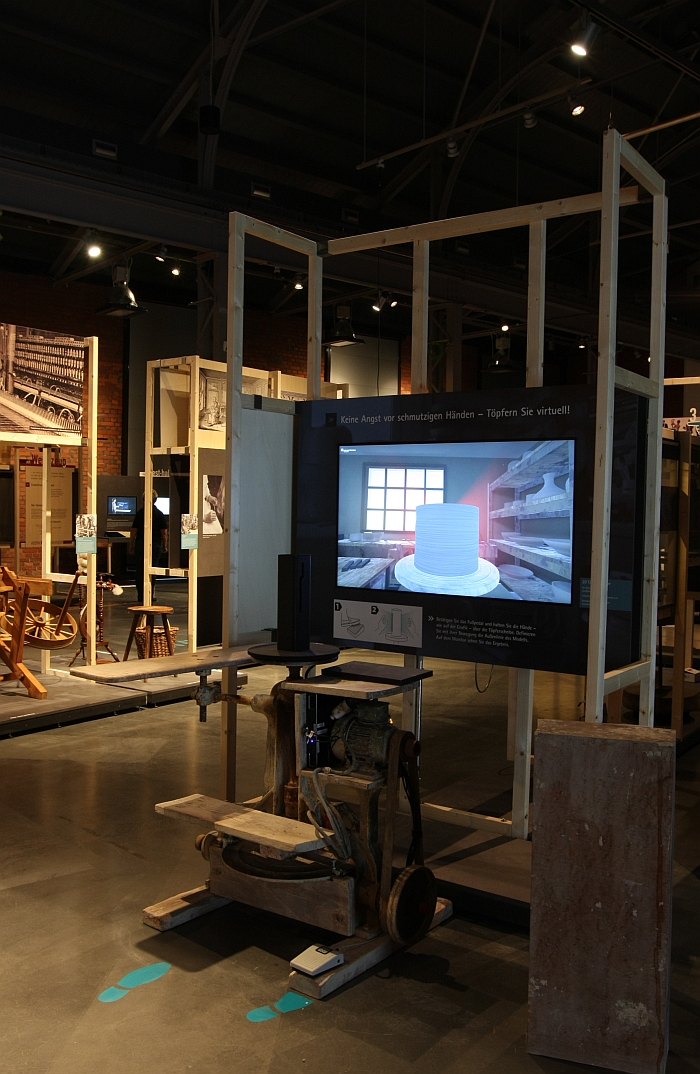 The virtual Potters Wheel, as seen at Gestures - Past, Present and Future at the Sächsische Industriemuseum Chemnitz