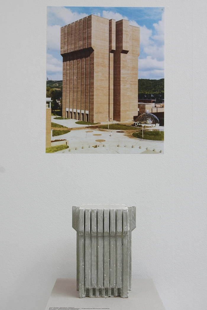 Engineering Mechanics Building Michigan Technological University by LLinn Smith, Demiene, Adams, as seen at SOS Brutalism - Save the Concrete Monsters, Deutsches Architekturmuseum Frankfurt