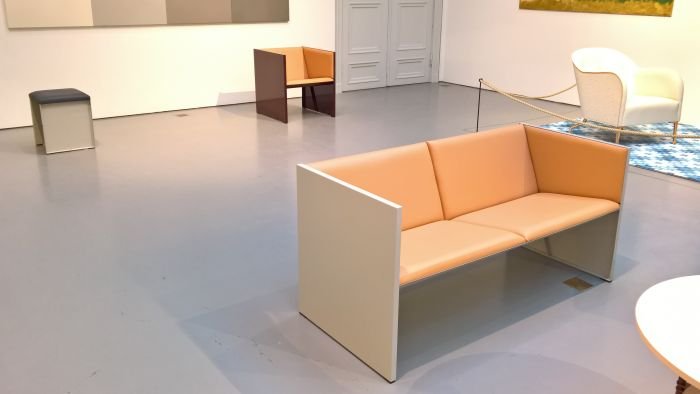 Lodger Sofa by Mats Theselius & Andreas Roths, as seen at INSIDE architecture by Åke Axelsson, Jonas Bohlin, Mats Theselius @ Konstakademien, Stockholm