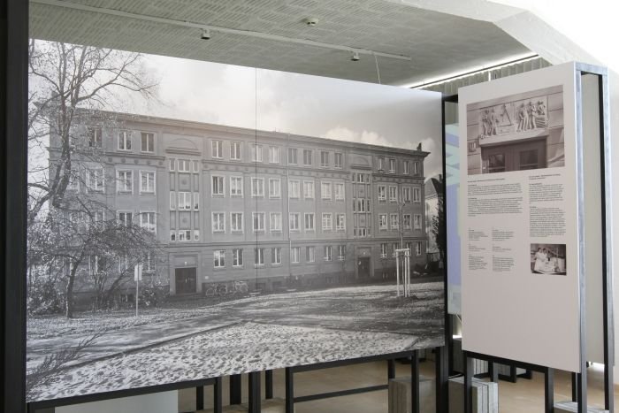 Deutsche Bauakademie in East Berlin by Carl Fieger, as seen at Carl Fieger. From Bauhaus to Bauakademie, Stiftung Bauhaus Dessau