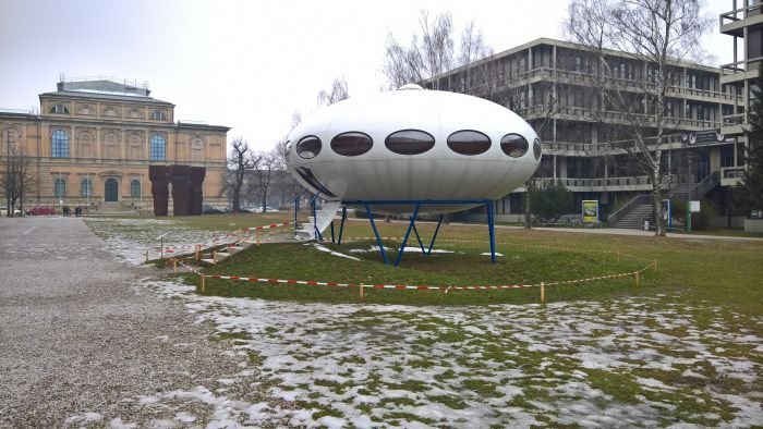 Futuro House by Matti Suuronen @ the Pinakothek der Moderne Munich