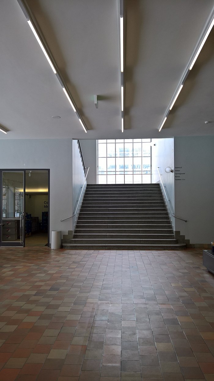 The foyer of the Museum für Gestaltung Zürich... it's often referred to as the Swiss Bauhaus, can't imagine why......