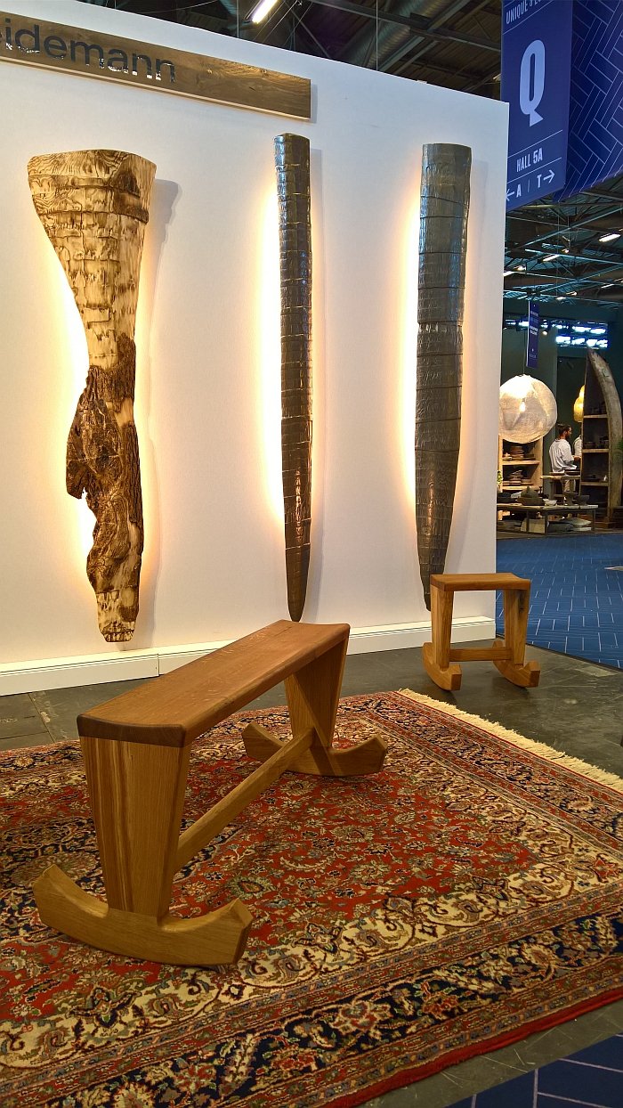 Anchor Rocking Bench and Anchor Rocking Stool by Rüdiger Weidemann, as seen at Maison et Objet Paris Autumn 2018