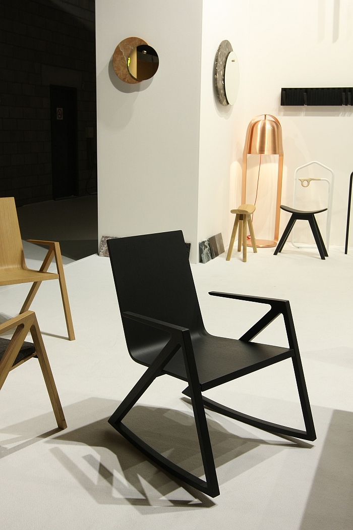 Félix Rocking Chair by Frédéric Richard for PER/USE, as seen at Biennale Interieur Kortrijk 2018