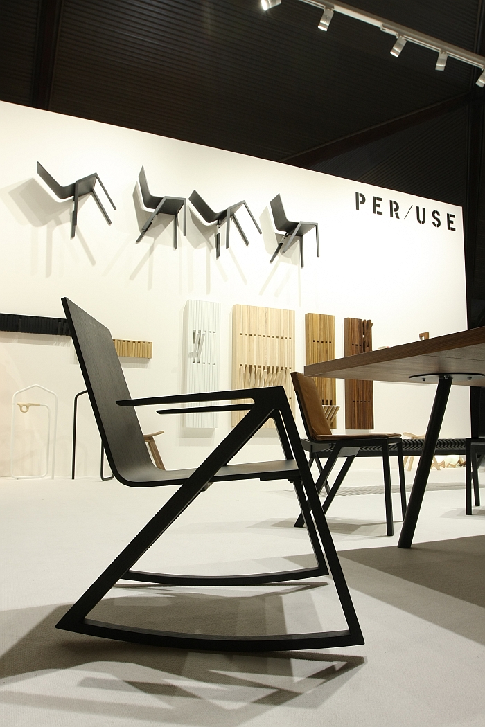 Félix Rocking Chair by Frédéric Richard for PER/USE, as seen at Biennale Interieur Kortrijk 2018