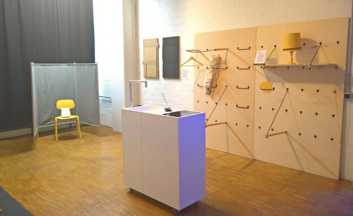 Results of the class Kleinraumwohnen, as seen at Akademie der Bildenden Künste Stuttgart, Rundgang 2018